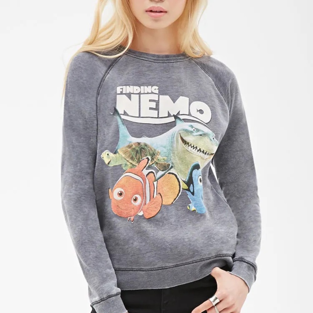 Finding Nemo gray sweatshirt size medium